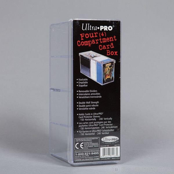 Polystyrene Trading Card Box - 4 Co